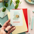 Cute bee with plant magnetic bookmark with matte finish, kawaii nature-themed book accessory for readers and plant lovers.